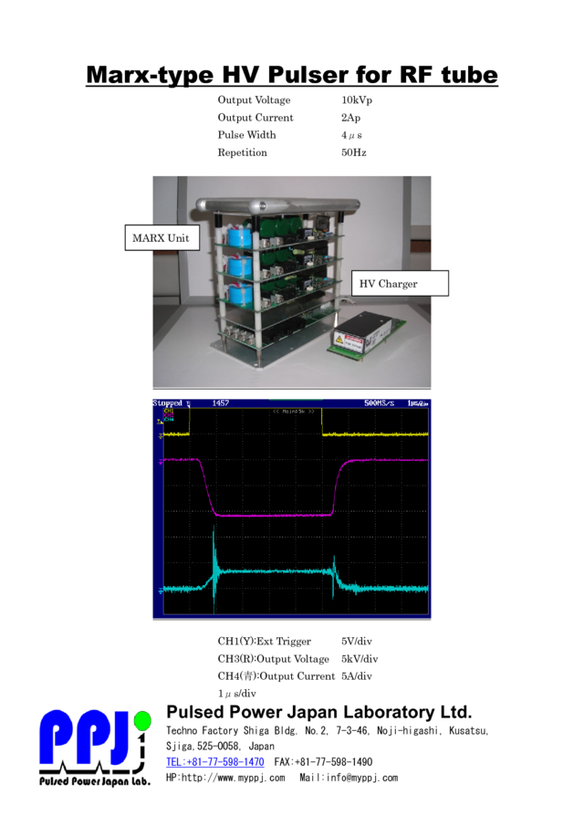 Marx-type HV Pulser for RF tube