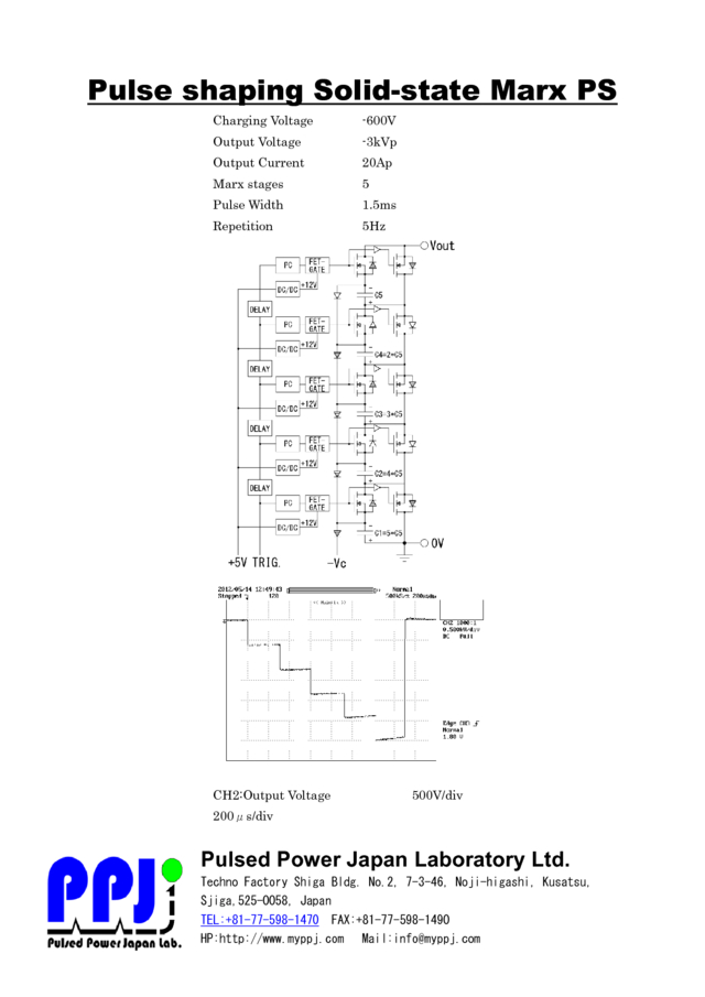 Pulse shaping Solid-state Marx PS